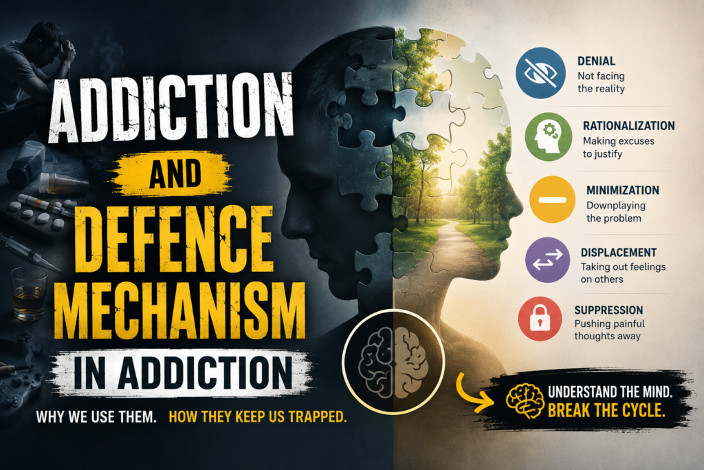 Defence mechanism in addiction